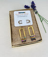 Lovely Brass Earrings with Japanese Miyuki Beads