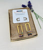 Lovely Brass Earrings with Japanese Miyuki Beads