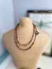 Rosewood & Pietersite Semi Precious Stones - Boho Earthy Necklace