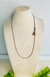 25" Necklace - Featuring Soft Pink Crystals with Lepidolite Semi Precious Stones