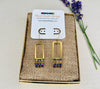 Lovely Brass Earrings with Japanese Miyuki Beads