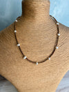 Bronze Coloured Pearl Boho Necklace Featuring Fresh Water Pearls