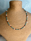 Mixed Coloured Pearl Boho Necklace Featuring Fresh Water Pearls
