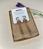 Copper Heart Earrings - Made with Japanese Delica's
