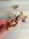 Unisex Bangle Style Leather Bracelet With Loop Clasp - Bracelet Size 7
