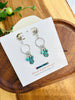 Turquoise Feathers Earrings
