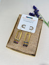 Lovely Brass Earrings with Japanese Miyuki Beads