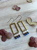Brass Earrings with Japanese Miyuki Beads