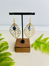 Leaf Brass Earrings