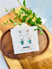 Turquoise Feathers Earrings