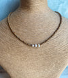 Simple Yet Elegant Boho Necklace Featuring Fresh water Pearls