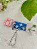 Loom Bracelet - Sliding Adjustable Bracelet Clasp - Abstract Floral