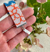 Loom Bracelet - Sliding Adjustable Bracelet Clasp - Abstract Floral