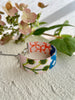 Loom Bracelet - Sliding Adjustable Bracelet Clasp - Abstract Floral