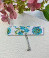 Loom Bracelet - Sliding Adjustable Bracelet Clasp - Soft Abstract Floral