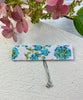 Loom Bracelet - Sliding Adjustable Bracelet Clasp - Soft Abstract Floral