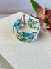 Loom Bracelet - Sliding Adjustable Bracelet Clasp - Soft Abstract Floral