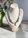 Earthy Necklace Featuring Colourful Amazonite Semi Precious Stones