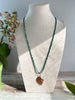 Copper Leaf & Turquoise Necklace