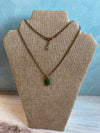 Green Sea Glass Pendant Necklace