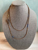 Lovely Bronze Boho Style Crystal Necklace with Turquoise - Featuring a Stunning Leaf Connector