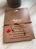 Orange Cord Knotted Boho Bracelet - Fully Adjustable
