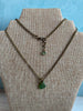 Small Green Sea Glass Pendant Necklace