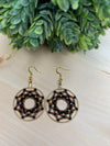 Snowflake Hoop Earrings - Made with Japanese and Czech Seed Beads