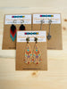 Bohemian Style Fringe Earrings Designed with Earth and Gem Tones