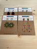 Narrow Bohemian Style Fringe Earrings - Made with Czech and Japanese Seed Beads