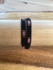 Boho Style Black Leather Wrap Bracelet with Colourful Glass Seed Beads - Size 6" to 7"