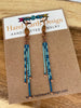 Bohemian Style Copper Heart Earrings - Made with Japanese Delica's