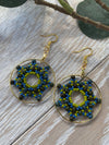 Snowflake Hoop Earrings - Made with Japanese and Czech Seed Beads