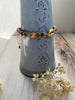 Knotted Boho Colourful Bracelet Featuring a Lovely Gold Shell - Fully Adjustable