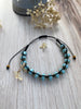 Lovely Blue Knotted Boho Bracelet - Fully Adjustable
