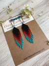 Bohemian Style Earrings - Made With Japanese and Czech Glass Seed Beads