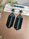 Mid Size Boho Fringe Earrings - Made with Japanese and Czech Seed Beads
