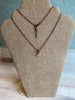 Pale Blue Sea Glass Pendant Necklace With Antique Copper Chain