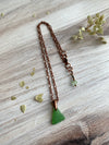 Fresh Green Sea Glass Pendant Necklace