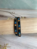 Boho Style Black Leather Wrap Bracelet with Colourful Glass Seed Beads - Size 7" to 8"